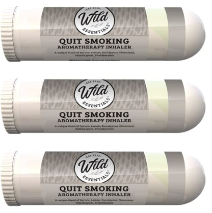 Wild Essentials 3 Pack of Quit Smoking Aromatherapy Nasal Inhalers Made