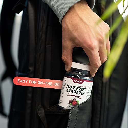 Snap Supplements Nitric Oxide Beet Root Gummies - Support Healthy Blood Circulation Snap Supplements