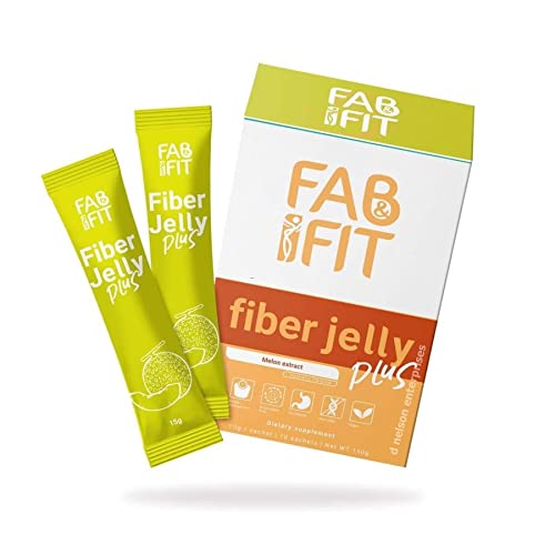 Fab and Fit Fiber Jelly Plus Melon, 10 Sachets
