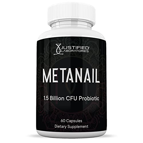 Justified Laboratories (2 Pack) Metanail 1.5 Billion CFU Probiotic Nail Support 120 Capsules Justified Laboratories