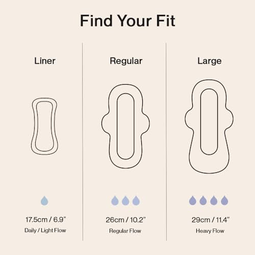 SANDIS Feminine Pad for Women - Large 48 Count 100% Organic Cotton Ultra Thin with Wings SANDIS