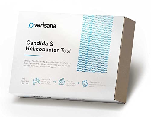 Candida & Helicobacter Test – Lab Testing Kit for Diagnosing Candida and H Pylori in Your Gut – Home Stool Test