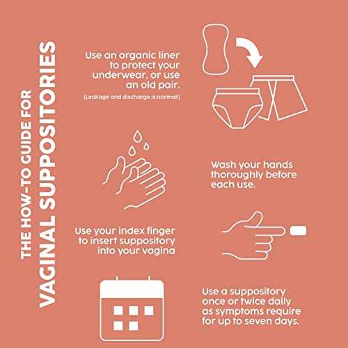 MOMOTARO APOTHECA 14 Organic Vaginal Suppositories Alternative, Fast Acting, Alleviate Dryness MOMOTARO APOTHECA