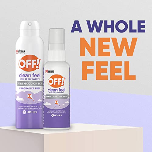 OFF! Clean Feel Insect Repellent Aerosol with 20% Picaridin, Bug Spray OFF!