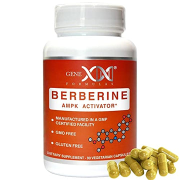 GENEX Berberine HCl 500mg (90 Capsules) | Powerful AMPK Activator, Supports Heart 