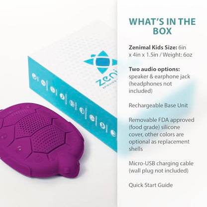 Zenimal Kids Meditation Audio Player - Patented Screen-Free Mindfulness Device with 9 Audio Meditations