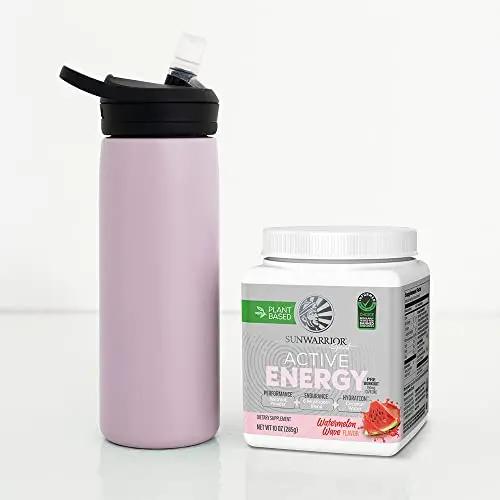 Sunwarrior Plant-Based Preworkout Powder Hydration Blend | Coconut Water Mushroom Blend Soy Free Sugar Free Gluten Free Dairy Free Synthetic Free | Watermelon Wave 30 Servings | Sport Active Energy