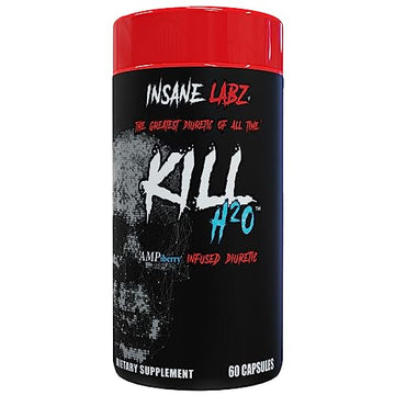 Insane Labz Kill H20, AMPiberry Infused Diuretic, Reduce Water Retention and Bloating Relief