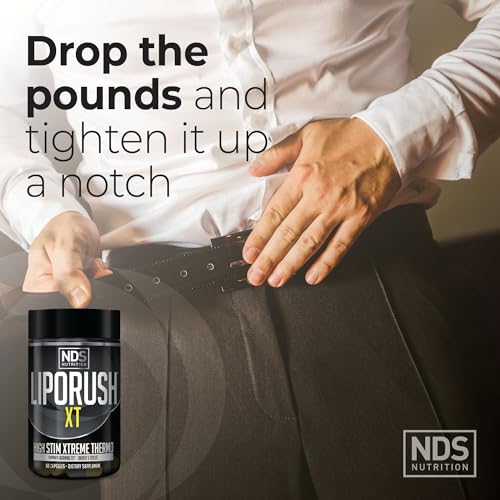 LIPORUSH NDS Nutrition XT - Super Concentrated Thermogenic with L-Carnitine & Teacrine LIPORUSH