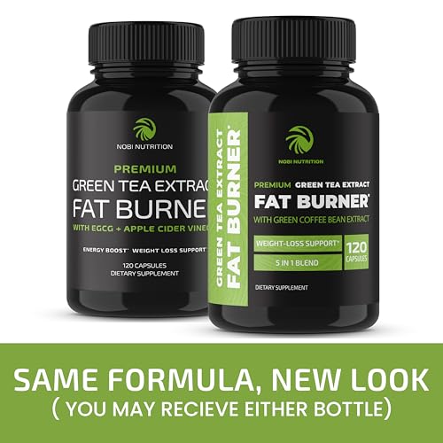 Green Tea Weight Loss Pills with Green Coffee Bean Extract | Belly Fat Burner, Metabolism Nobi Nutrition