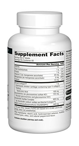 Source Naturals Hyaluronic Joint Complex with Glucosamine, Chondroitin & MSM Extra Source Naturals