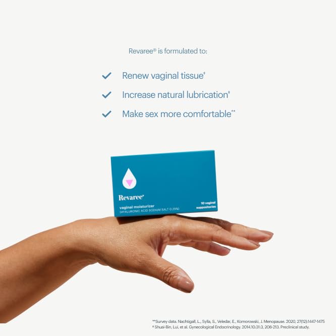 Bonafide Revaree – Drug-Free, Hormone-Free Vaginal Moisturizer with Hyaluronic Acid – 90 Day Supply Bonafide