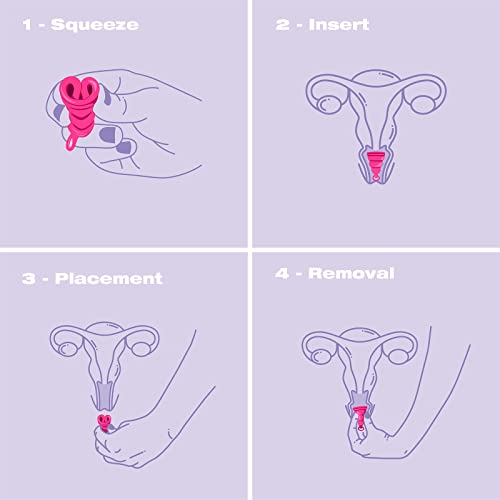 Intimina Lily Cup One - Collapsible Disposable Menstrual Cups for Beginners, Small Menstrual Cup INTIMINA