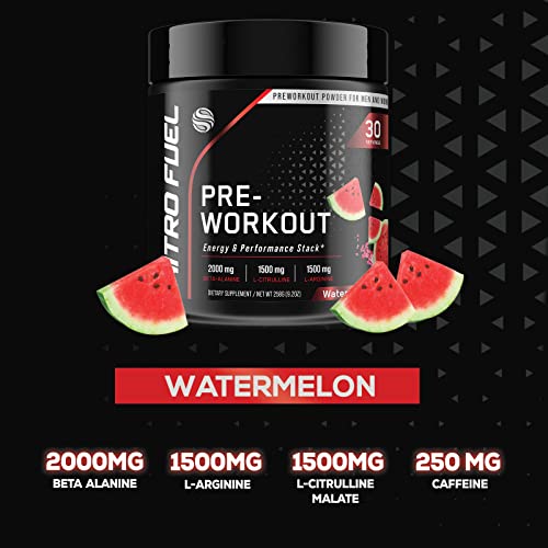 Pre-Workout Powder with Beta-Alanine & Caffeine for Energy, L-Citrulline & L-Arginine SILVERONYX