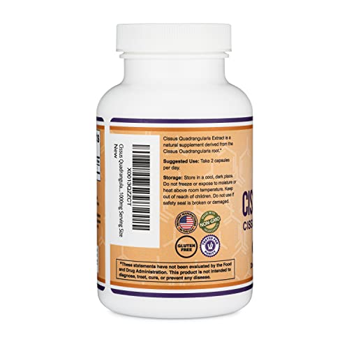 Cissus Quadrangularis Super Extract, 150 Capsules, Manufactured in The USA, Dietary Double Wood Supplements