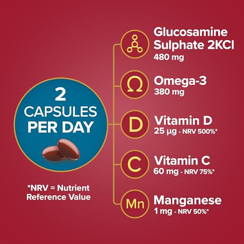 Seven Seas JointCare Supplex, With Glucosamine, Omega-3, Vitamins C, D and E Seven Seas