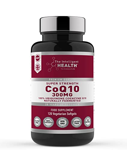 Ubiquinone Coenzyme Q10 300mg Softgel Capsules, 120 Super Strength Vegan Friendly The Intelligent Health