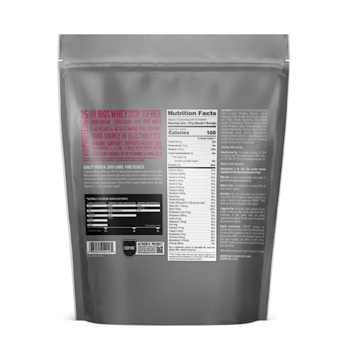 Isopure Protein Powder, Zero Carb Whey Isolate, Gluten Free, Lactose Free, 25g Protein Isopure
