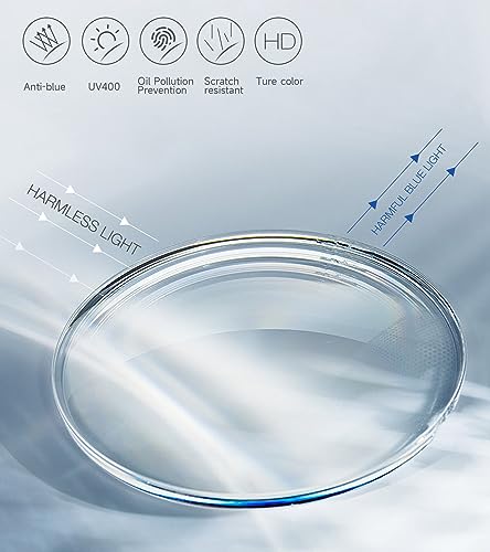 SKYOAK Ultra thin Lightweight Folding Reading Glasses Women Men TR90 Blue Light Blocking SKYOAK