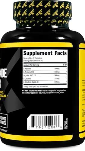 Primaforce Nitric Oxide Booster (2,250mg, 120 Capsules) - 40 Servings of Our High Potency Primaforce