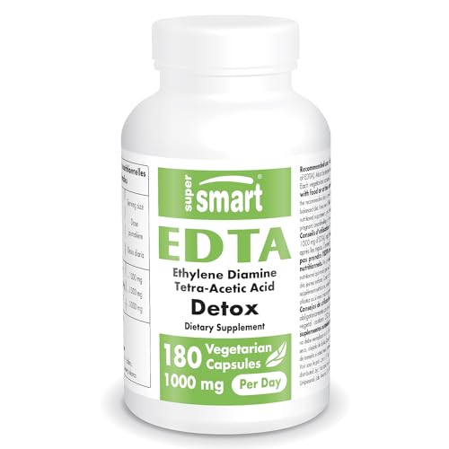 Supersmart - EDTA 1000mg per Day - Calcium Disodium EDTA Supplement | Non-GMO