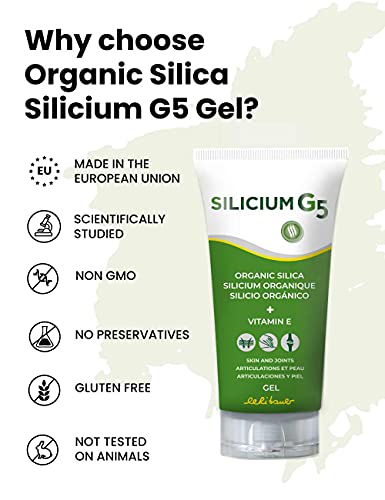 SILICIUM G5 Gel | Transdermal Silica Supplement for Skin Application and Dermal Absorption SILICIUM G5