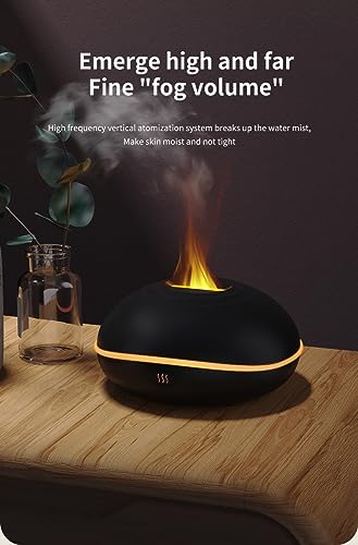 USB Oil Diffuser LED Flame Diffuser Humidifier Ultrasonic USB Flame Humidifier Essential Oil Generic
