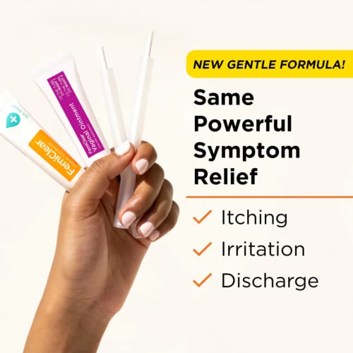 FemiClear Gentle Relief Formula 2 Day Infection Treatment, Gentle Formula for More Sensitive Individuals FemiClear
