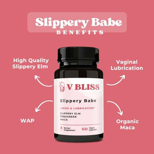 V Bliss Slippery Babe Vaginal Moisturizer Capsules | Relieves Vaginal Dryness with Slippery Elm V Bliss
