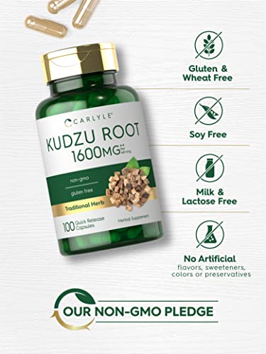 Carlyle Kudzu Root | 100 Extract Capsules | Non-GMO and Gluten Free Formula Carlyle