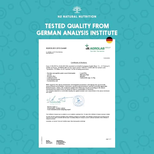 Probiotics 150 Billion CFU - 20 Strains with Prebiotics & Zinc. Highest Concentration N2 Natural Nutrition