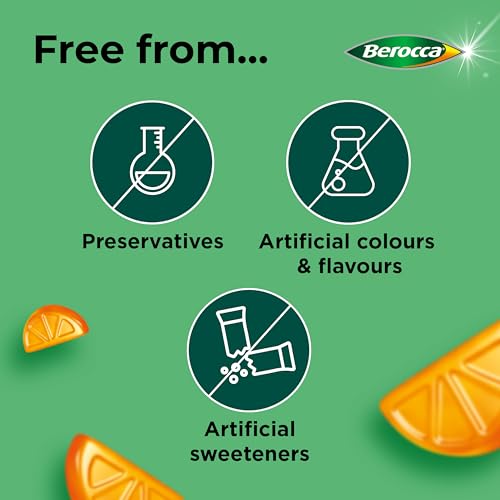 Berocca Immuno Gummy Vitamins, Orange Flavour, Bursting with Immune System Berocca
