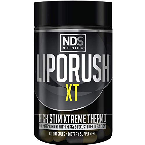 LIPORUSH NDS Nutrition XT - Concentrated Thermogenic with L-Carnitine & Teacrine 