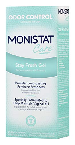 Monistat Stay Fresh Gel, Odor Eliminating Gel for Feminine Care, Fragrance Free Vaginal Gel, Prefilled Monistat
