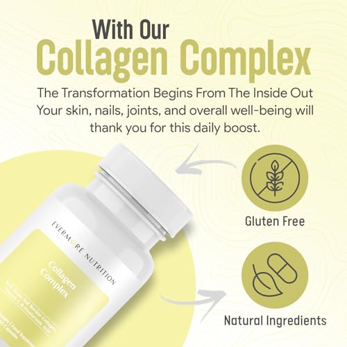 EVERMORE NUTRITION Grass Fed Collagen Complex with Hyaluronic Acid, Vitamin C and Active Peptides EVERMORE NUTRITION