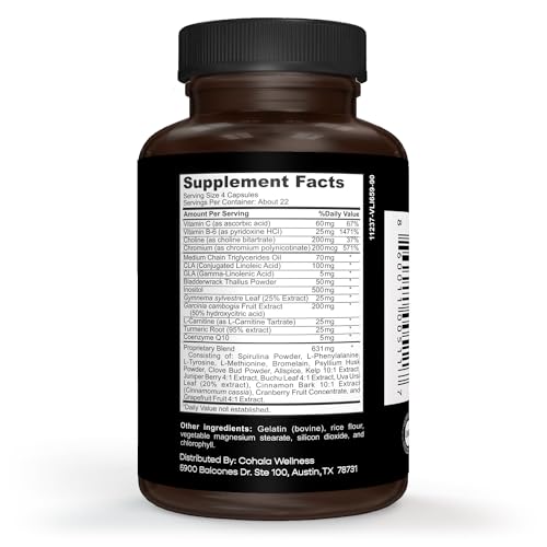 COHALA WELLNESS Thermo Trim+ Fat Burner Weight Loss Supplement Appetite Suppressant COHALA WELLNESS