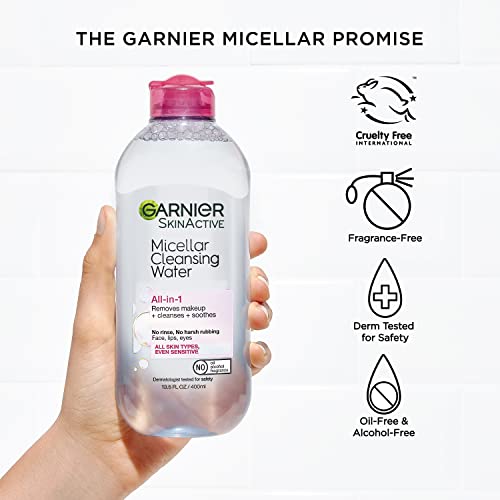 Garnier SkinActive Micellar Water for All Skin Types, Facial Cleanser & Makeup Remover Garnier