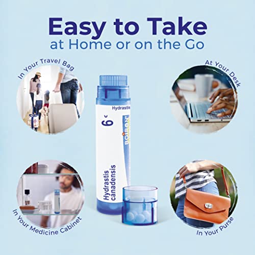 Boiron Hydrastis Canadensis 6C Homeopathic Medicine for Post-Nasal Drip Relief, Excess Mucus Boiron