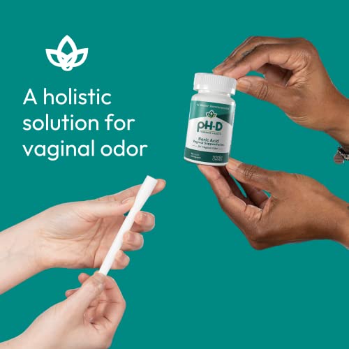 pH-D Feminine Health - Boric Acid Starter Bundle - pH-D Boric Acid Vaginal Suppositories 12 Count pH-D Feminine Health Support