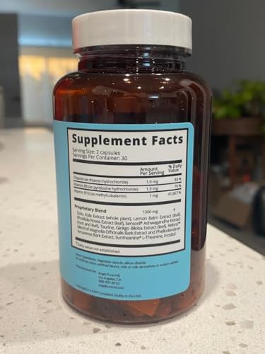 Angel Calm Stress Relief Supplement for Women & Men and Meno-Pro Menopause Probiotics Angel Pure MD