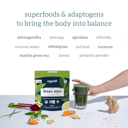 Organifi Green Juice - Organic Superfood Powder - 90-Day Supply - Organic Vegan Greens Organifi