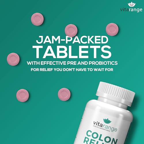 Colon Relief by VitaRange- Fast Constipation and Bloating Relief with Sunfiber Prebiotic Vita Range