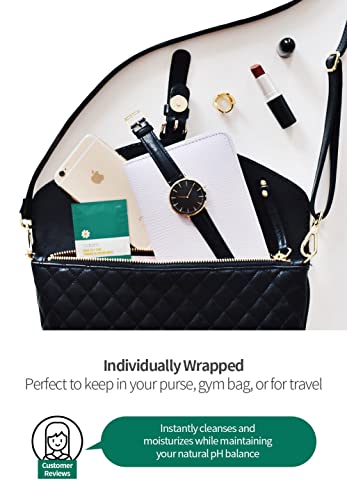 Oldam Feminine Flushable Wipes: 100% Vegan, pH-Balanced, Moisturizers & Essential Oils, Sensitive Skin Oldam