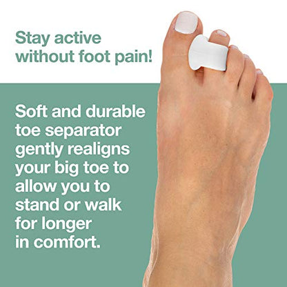 ZenToes Gel Toe Separators for Overlapping Toes, Bunions, Big Toe Alignm