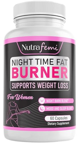 Nutrafemi Night time Fat Burner, Weight Loss Pills for Women – Thermogenic Fat Burner