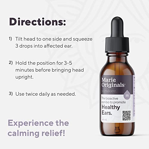 Organic Ear Oil for Earache Irritation, All Natural Eardrops for Infection Marie Originals