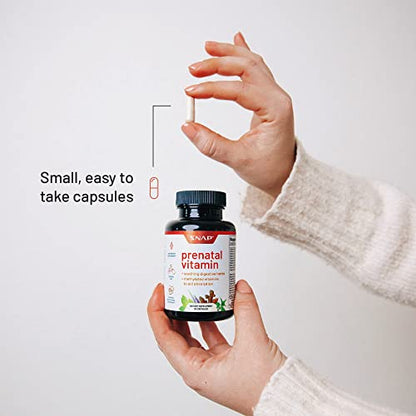 Snap Supplements Prenatal Vitamin with Iron, Vitamin B12, Folic Acid, Botanical Blend