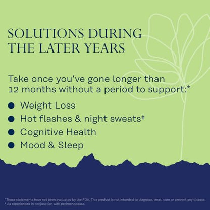 Solaray Postmenopause her Life Stages - Post Menopause Supplements for Women with Resveratrol