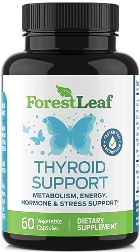 Thyroid Support for Women and Men with Iodine - Energy, 60 Vegetarian