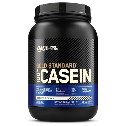 Optimum Nutrition Gold Standard 100% Casein Slow Digesting Protein Powder with Zinc
